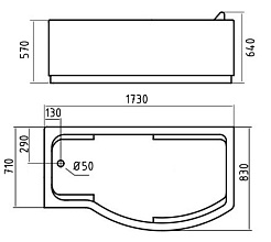 Gemy Акриловая ванна G9010 B L – фотография-3