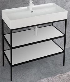 Cezares Каркас с раковиной двойной Cadro 100 напольный – фотография-1