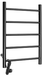 Domoterm Полотенцесушитель электрический Аврора DMT 109-5 50x60 ЧРН EK L черный – фотография-2