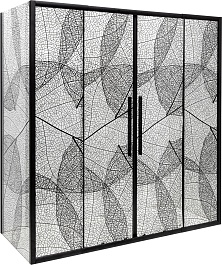 DTO Душевая дверь в нишу FB2 190-210 Black – фотография-6