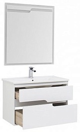 Aquanet Тумба с раковиной Модена 75 белый – фотография-13