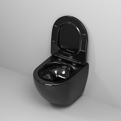 Grossman Унитаз подвесной Color GR-4455BS черный – фотография-6