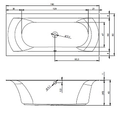 Riho Акриловая ванна LINARES R 180x80 – фотография-3