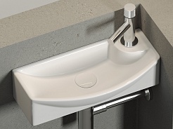 Ceramicanova Раковина Element 45/22 CN6038L белая – фотография-4