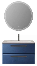 BelBagno Мебель для ванной Eco Cer-N 80 CZR-8073-80 sapfiro ручки матовые чёрные – фотография-1