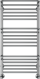 Terminus Полотенцесушитель водяной Орион П18 500x1000 с полкой хром – фотография-1