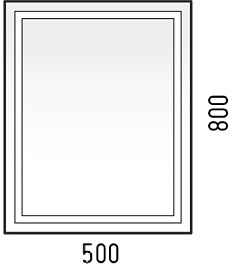Corozo Зеркало Барго 50x80 – фотография-4