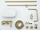 Gappo Душевая стойка G48-3 G2448-3 золотой сатин – фотография-5