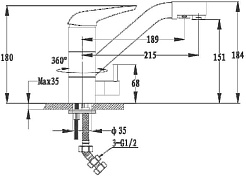 Granfest Смеситель для кухни 2624-1 салатовый – фотография-2
