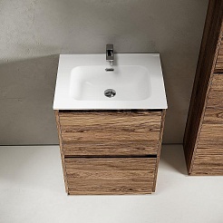 Sancos Тумба с раковиной Libra Floor 60 дуб чарльстон раковина Element 61 CN7001 – фотография-2