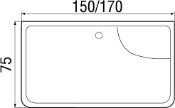 Wemor Акриловая ванна 170/75/55 S – фотография-7
