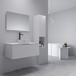 Зов Тумба под раковину Кито Флавио 80 подвесная белая – фотография-3