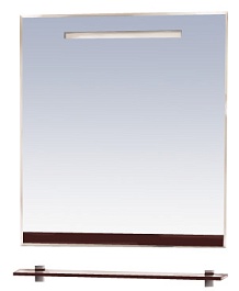 Misty Зеркало для ванной Джулия 65 коричневое – фотография-1