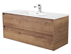 BelBagno Тумба с раковиной Kraft 120 подвесная Rovere Tabacco – фотография-1