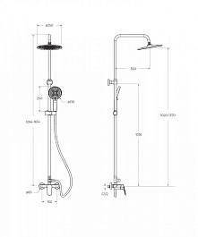 BelBagno Душевая система Marino MARINO-DOCM-CRM хром – фотография-3
