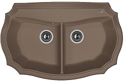 Florentina Мойка гранитная Эмилия 870 мокко – фотография-1