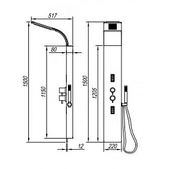 Kolpa San Душевая панель NEO 4F Disapore M – фотография-2