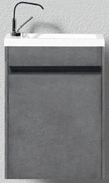 BelBagno Тумба с раковиной PIETRA MINI 460 L Stucco Cemento – фотография-1