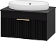 Brevita Тумба под раковину Enfida 70 подвесная черная – фотография-7