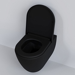 Ambassador Сиденье для унитаза Queen черное матовое – фотография-6