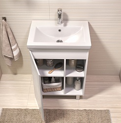 Vigo Тумба под раковину Milos 600-1-0 белая матовая – фотография-4