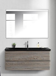 BelBagno Мебель для ванной Albano 120 подвесная Pino Scania с раковиной BB1200/455-LV-ART-ALR-NERO – фотография-1