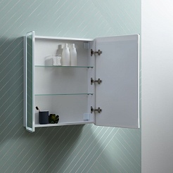 Aquanet Зеркальный шкаф Оптима 70 белый – фотография-9