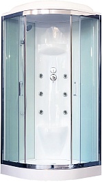 Royal Bath Душевая кабина RB 90HK7-WT-CH (белое/прозрачное стекло) – фотография-1