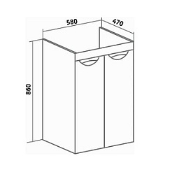 Runo Тумба с раковиной Лира 120 L белый – фотография-5