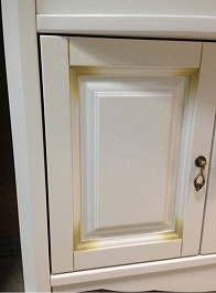 Opadiris Тумба с раковиной Лоренцо 100 белая с патиной – фотография-2