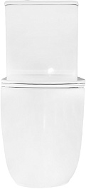 Azario Унитаз-компакт Riano AZ-1307A безободковый с бачком с сиденьем микролифт белый – фотография-4