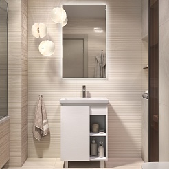 Vigo Мебель для ванной Milos 600-1-0 белая матовая – фотография-1