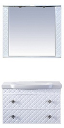 Misty Мебель для ванной подвесная Valencia 80 белая – фотография-1