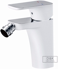 D&K Смеситель "Berlin Steinbeis DA1432216" белый для биде – фотография-2