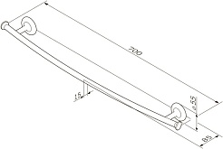 Am.Pm Полотенцедержатель Like A80346400 – фотография-2