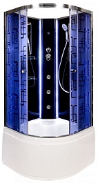 DTO Душевая кабина BМ4590 N с LED-подсветкой и гидромассажем – фотография-1