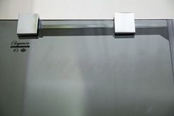 Elegansa Душевой уголок "TRAPEZ" GREY (331) 90 см. с поддоном – фотография-3