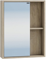 СанТа Зеркальный шкаф Прима 50 дуб светлый