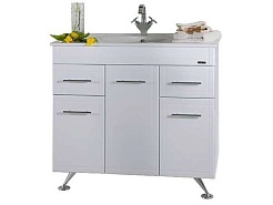 Водолей Мебель для ванной "Ницца D 90" с б/к, умывальник Ницца – фотография-2