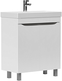 Volna Мебель для ванной Lake 70.2D L белая – фотография-4