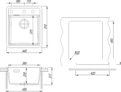 Florentina Мойка кухонная Пьемонт 440 жасмин – фотография-4