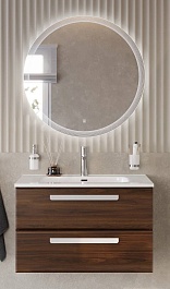 BelBagno Мебель для ванной Eco Cer-N 80 CZR-8095-80 орех шоколад софт ручки сатин – фотография-1