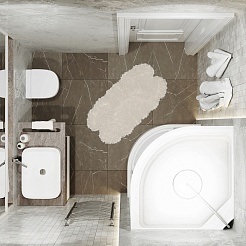 Triton Душевая кабина Стандарт 90/90 Б с полочкой Щ0000061836 – фотография-8