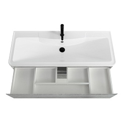 BelBagno Мебель для ванной Albano 120 подвесная Cemento Verona Grigio – фотография-5