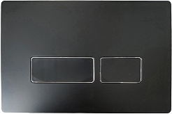 Ceruttispa Клавиша смыва CR02BK черная матовая – фотография-1