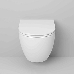 Grossman Унитаз подвесной Tornado GR-4455MSQ белый матовый – фотография-9