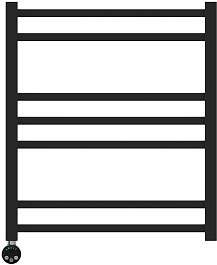 Lemark Полотенцесушитель электрический Atlantiss П7 500x600 черный – фотография-2