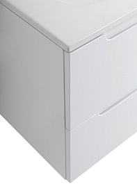 BelBagno Тумба под раковину Etna 100 L подвесная Bianco Lucido – фотография-12