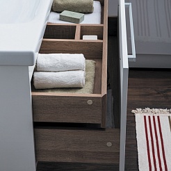 Dreja Мебель для ванной Big Inn 100 подвесная белая – фотография-6