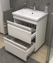 Vigo Тумба с раковиной Holly 600-0-2 белая матовая – фотография-4